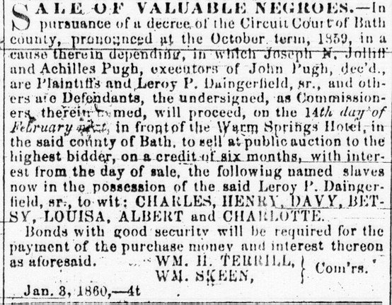 Slave Auction Ad