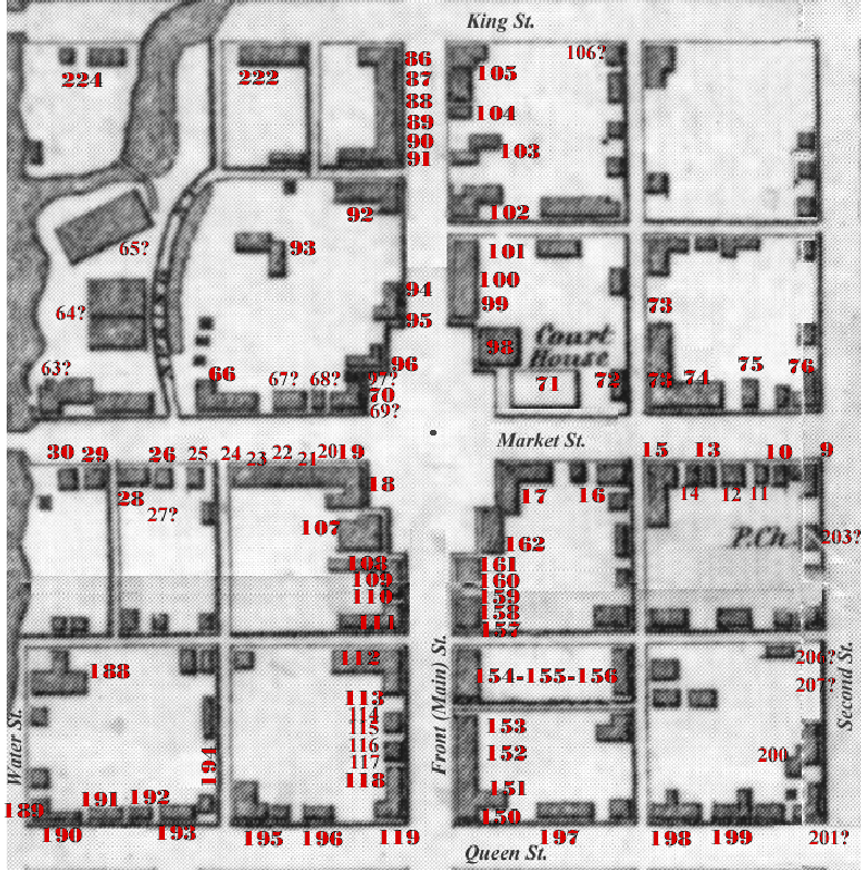 Chambersburg 1858 Map (The Diamond)