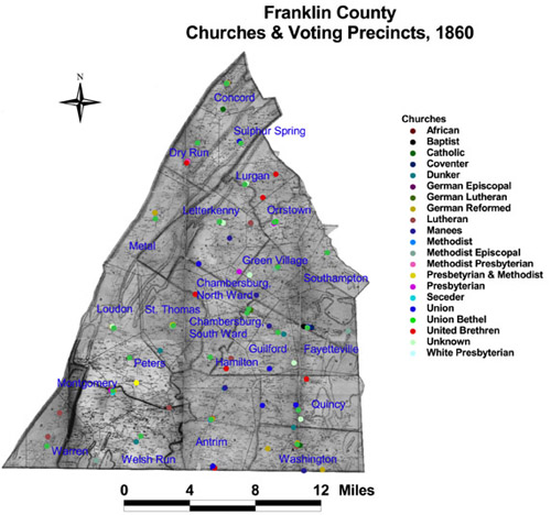 Franklin County Churches and Voting Precincts