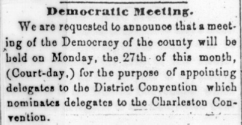 Democratic Meeting