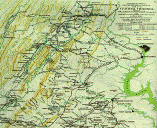 Sheridan's Battle Map, 1864-65